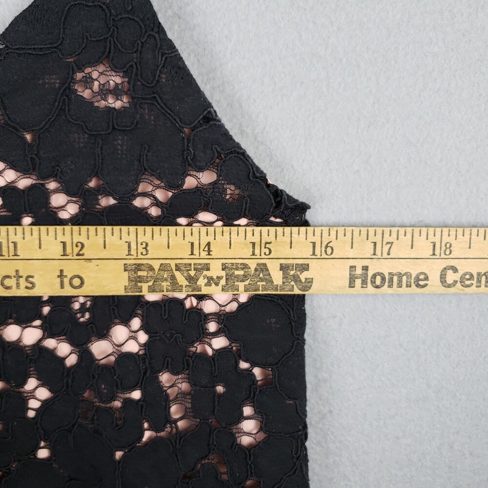 Aritzia Babaton Size XXS Lace Overlay Camisole Tank Top Black Modern Elegant - Picture 4 of 10